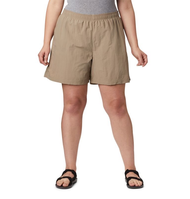 Women\'s Columbia Sandy River Shorts Khaki | Plus Size CA-U4L63